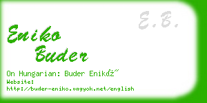 eniko buder business card